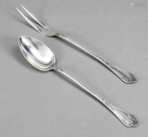 Serving spoons and forks, German,