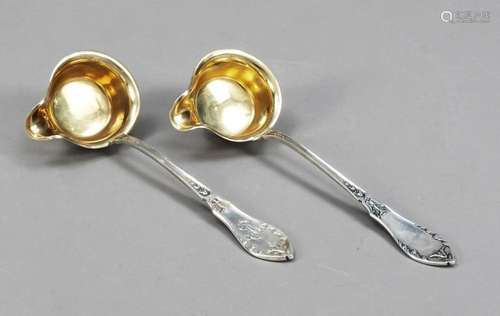 Two sauce ladles, German, c. 1900,