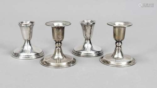 Two pairs of candlesticks, USA and