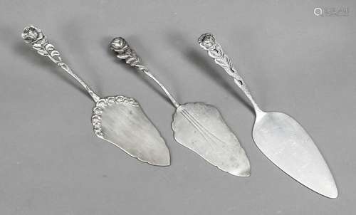 Three cake servers, German, 20th c