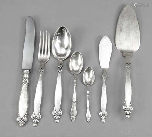 Cutlery for six persons, German, 2