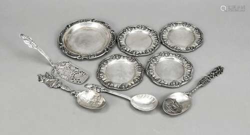 Mixed lot of ten pieces, German an