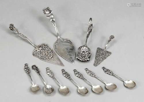 Eleven pieces of cutlery, German,