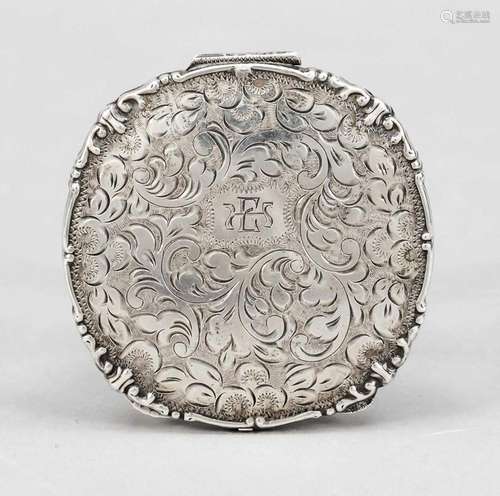 Round powder box, German, 20th cen