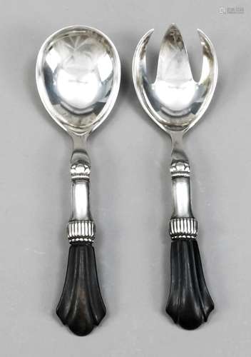 Two-piece salad servers, Denmark,