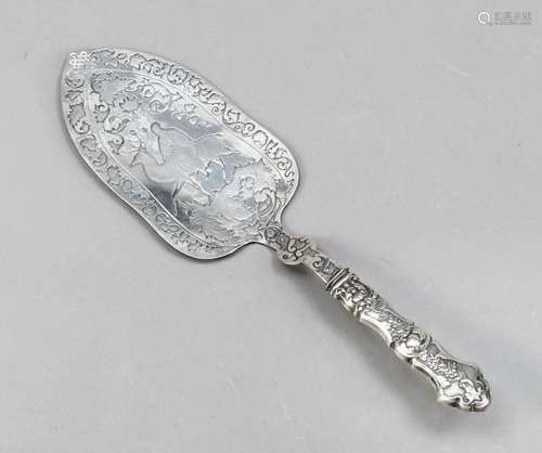 Cake server, 19th century, silver