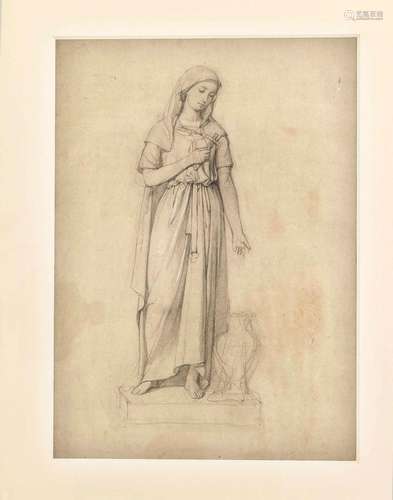 Nazarene, 19th c. Figure study