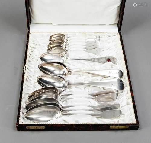 Mixed lot of 16 pieces of cutlery,