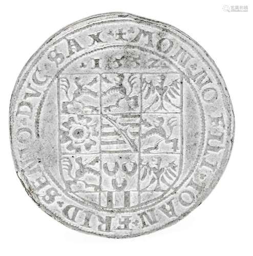 Coin, thaler, Saxony, 1552, 26,36g,