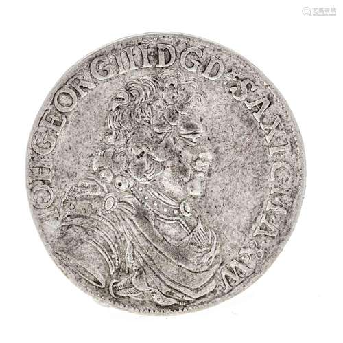 Coin, 2/3 thaler, Saxony, 1690, 13.92g