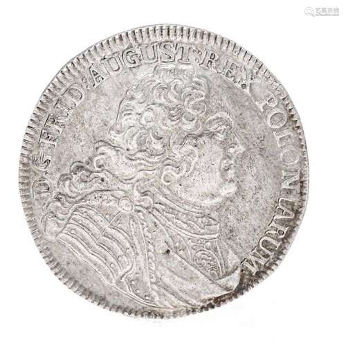 Coin, 2/3 thaler, Saxony, 1740, 13.76g