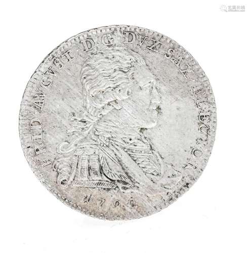 Coin, 1/3 thaler, Saxony, 1792, 6.99g