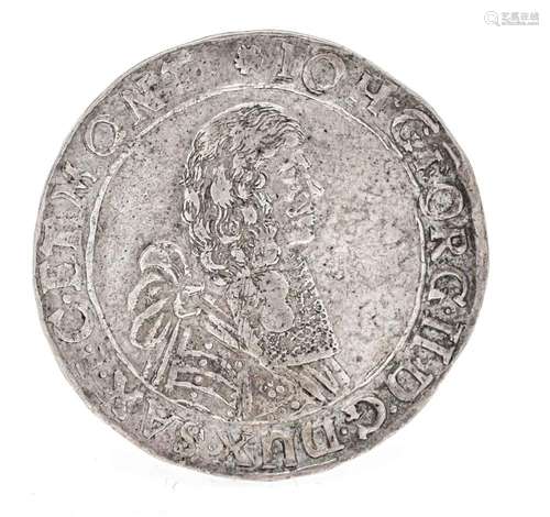 Coin, 1/3 thaler, Saxony, 1668, 9.68g