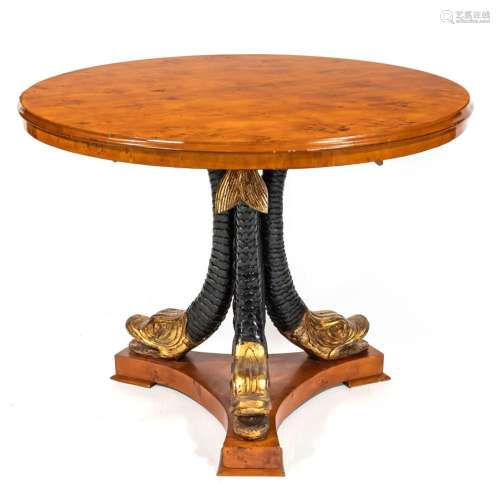 Decorative table in Empire sty