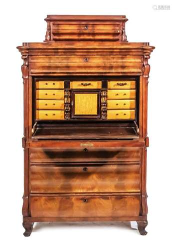 Late Biedermeier standing secr