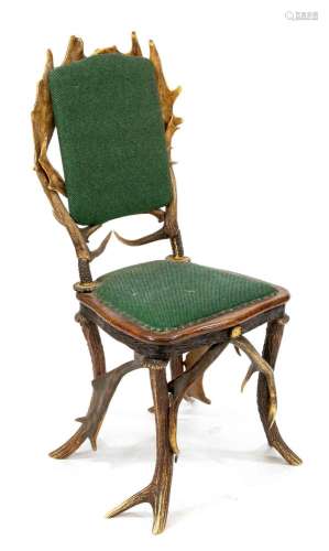 Antlered chair around 1900, fr