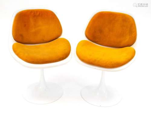 Pair of trumpet chairs circa 1