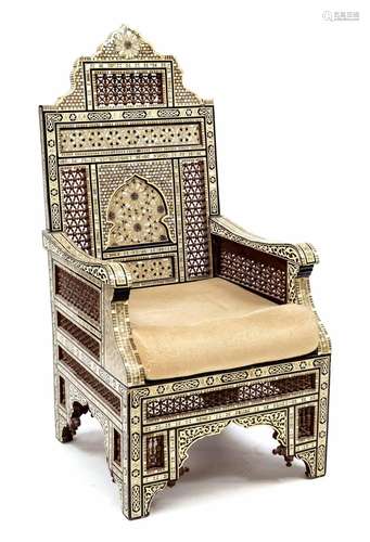 Indian state armchair 20th cen