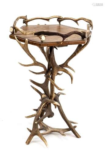 Antler table around 1880, fram