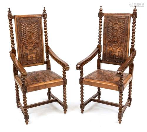 Pair of armchairs in historici