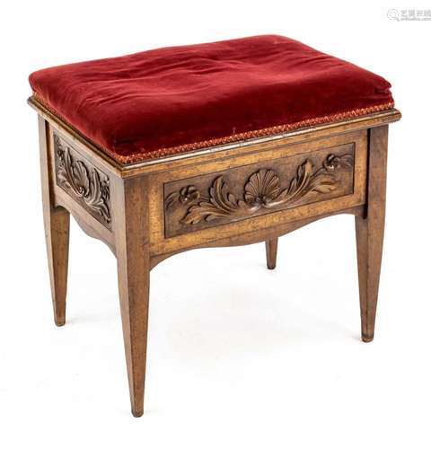 Bench/piano stool around 1900,