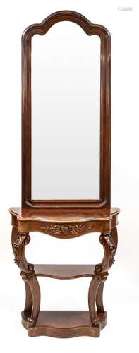 Dressing mirror with console t