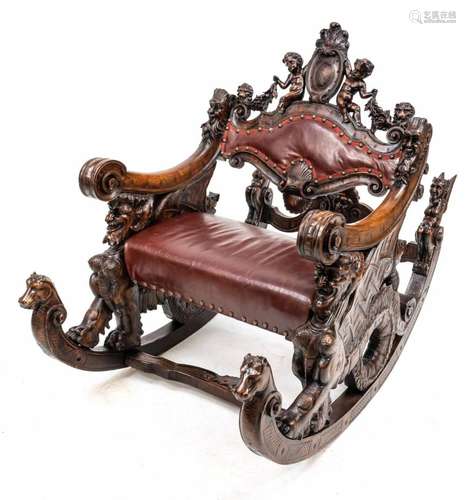 Historism rocking chair around