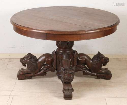 Round salon table, 19th c. Sol