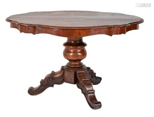 Oval salon table c. 1870. Soli