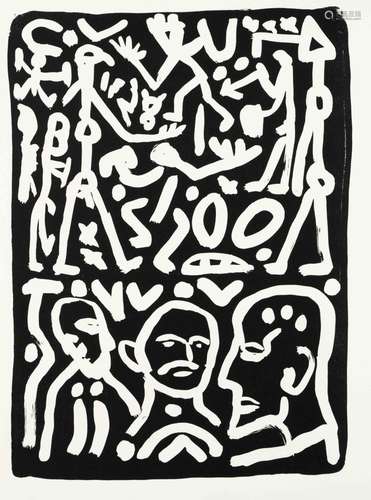 A.R. Penck (1939-2017), two li