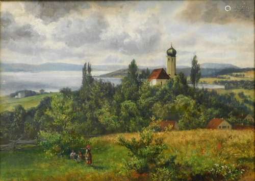 A. HEINE (XIX/XX). Kirche am See.