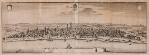 D'après Caspar MÉRIAN (1627-1686)
Vue panoramique de Bor...