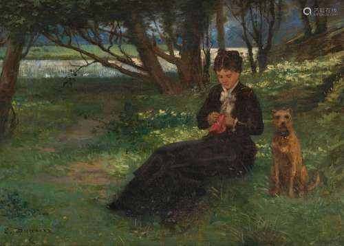 Edmond-Louis DUPAIN (1847-1933)
La couture sous l'arbre
...