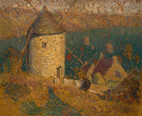 Joseph LÉPINE (1867-1943)
Moulin sur la mer (Finistère)
Huil...