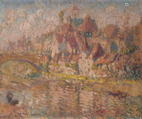 Joseph LÉPINE (1867-1943)
Village sur la rivière : Argentat ...