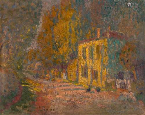 Joseph LÉPINE (1867-1943)
Le chemin et la maison au soleil
H...