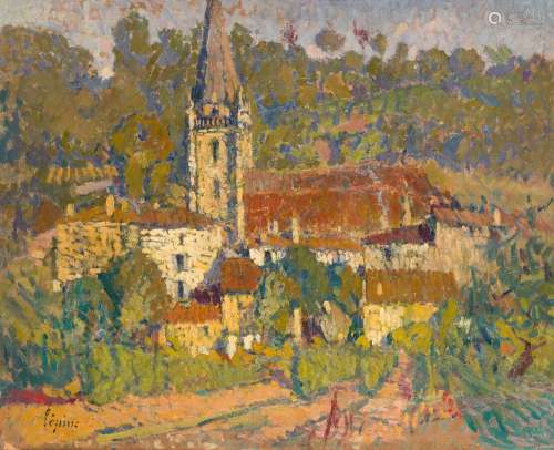 Joseph LÉPINE (1867-1943)
Village de Baurech (Gironde)
Huile...