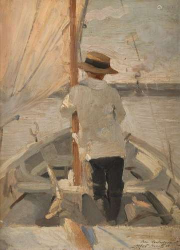 Alfred SMITH (1854-1936)
Sur la Garonne, 1887
Huile sur pann...