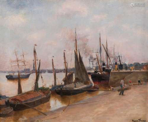 Marie-Auguste FLAMENG (1843-1893)
Les gabares, port de La Lu...