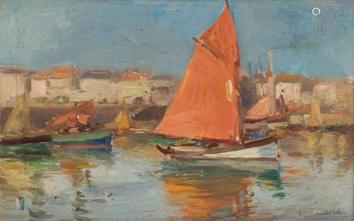 Pierre-Louis CAZAUBON (1873-1950)
Voilier au port
Huile sur ...