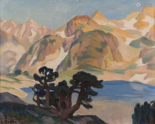 Louis BUFFIN (1887-1967)
Lac des Pyrénées, 1924
Huile sur to...