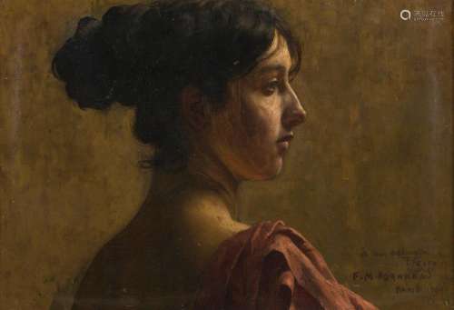 Francois-Maurice ROGANEAU (1883-1973)
Portrait de femme de p...