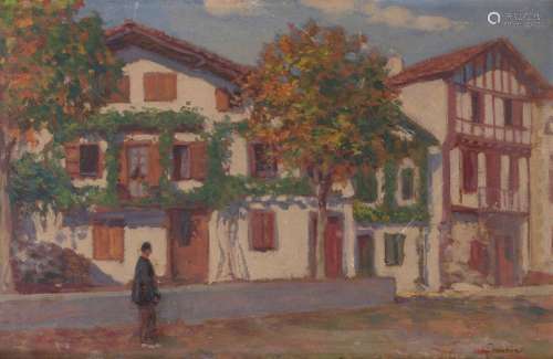 Louis FLOUTIER (1882-1936)
Village basque
Huile sur carton s...