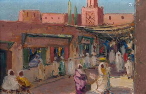 Jean-Roger SOURGEN (1883-1978)
Rue animée au Maroc
Huile sur...
