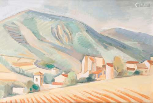 André LHOTE (1885-1962)
La griffe, Mirmande, vers 1930
Gouac...