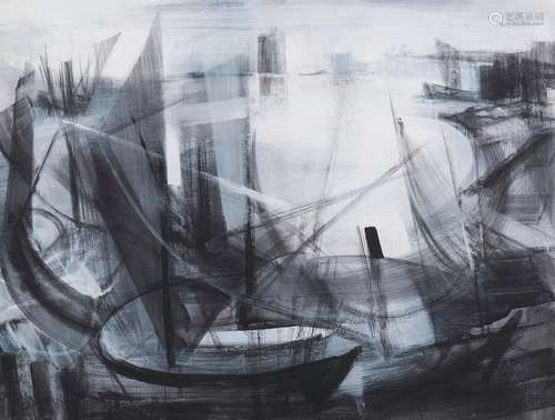 René BOUILLY (1921-2019)
Voiles à La Rochelle
Acrylique sur ...