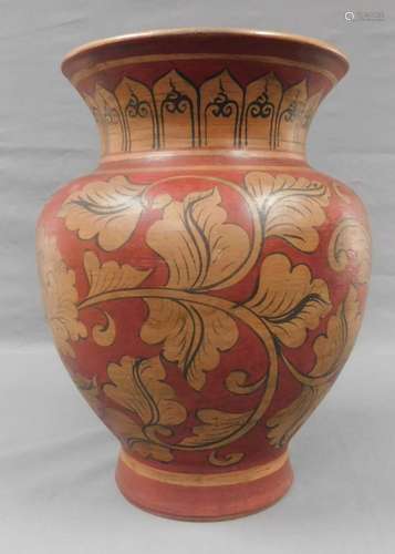 Steingut (Keramik) Vase.