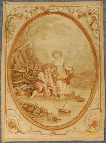 Aubusson Tapisserie. Bildteppich nach Francois BOUCHER.