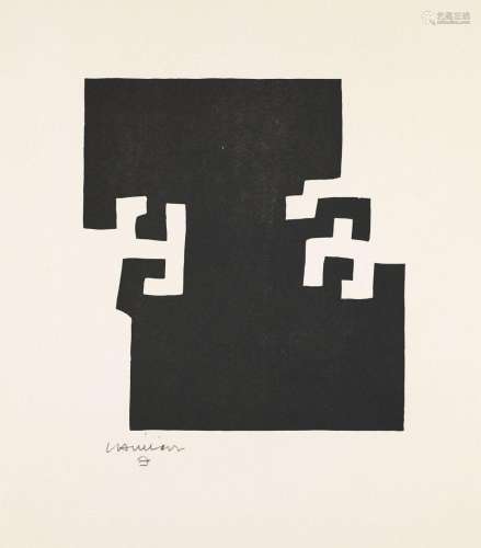 Chillida, Eduardo - - 1 Holzschnitt aus der Mappe "L&#x...