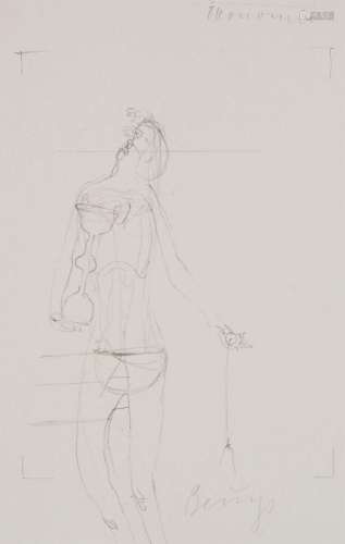 Beuys, Joseph - Fluxus - o.T. Granolithographie auf festem P...